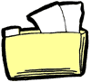 Folder with Paper Clipart