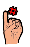 Number One Hand Clipart
