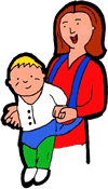 Mother & Toddler Clipart