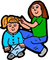 Mom Braiding Daughter Hair