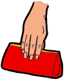Hand Holding Clutch Clipart