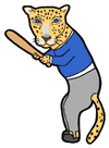 Leopard Baseball Player