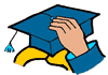 Hand Holding Grad Cap Clipart