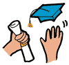 Graduation Hands Clipart
