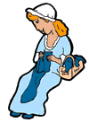Colonial Female Clipart