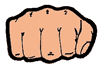 Hand in a Fist Clipart