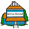 "We've Moved" House Clipart