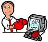 Boxing Computer Clipart