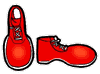 Red Clown Shoes Clip Art