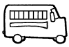 Black & White School Bus