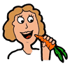 Girl Eating Carrot