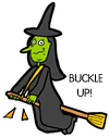 Safety Witch on Broom