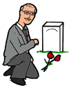 Visiting Grave Clipart