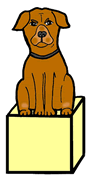 Angry Dog Guarding Box