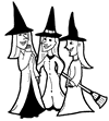 Gossiping Witches Clipart