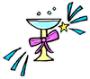 Glass of Champagne Clipart