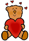 Stuffed Bear Holding Heart