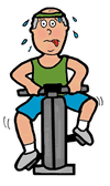 Hot Working Out Clipart