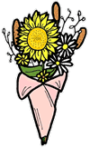 Bouquet of Wildflowers Clipart
