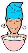 Steaming Face Clipart