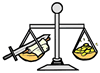 Scales of Justice with Sword Clipart