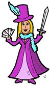 Female Magician Clipart