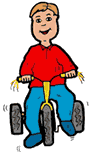 Boy Biking Clipart