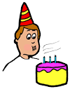 Blowing Candles Clipart