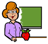 Teacher with Apple
