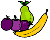 Plums, Pear & Banana
