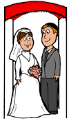 Jewish Marriage Ceremony Clipart
