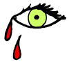 Eye Crying Blood Clipart