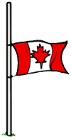 Half Mast Canadian Flag