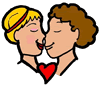 Couple Kissing Clipart