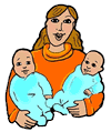 Twin Babies Clipart