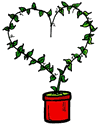 Heart - Shaped Ivy Plant Clipart