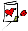 Rose & Card Clipart