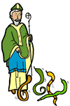 Saint Patrick with Snakes