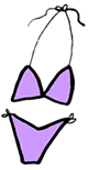Purple Bikini Clip Art