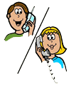 Talking on Phone Clipart