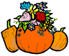 Bouquet of Flowers in Pumpkin Clipart