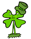 Four Leafed Clover Wearing Hat 