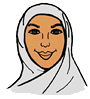 Middle Eastern Female Clipart