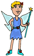 Fairy Holding Wand Clipart