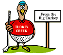 Turkey Golf Ball Beside Sign