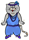 Flapper Cat Clipart