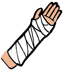 Arm in Cast
