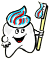 Happy Tooth with Tooth Brush