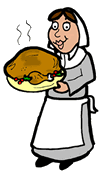 Pilgrim Serving Turkey