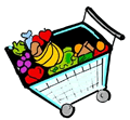 Full Grocery Shopping Cart